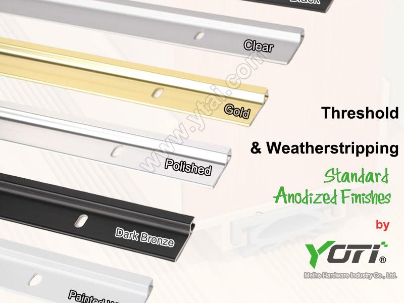Multiple and Available Colors for Threshold and Weatherstrip