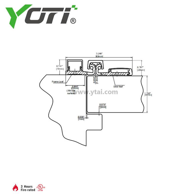YHG001 Continuous Geared Hinges Full Surface