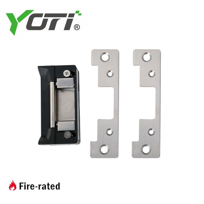 YOTI ES009 Series Compact 12VDC Stainless Steel Electric Strike Works with Cylindrical Locksets up to a 3/4