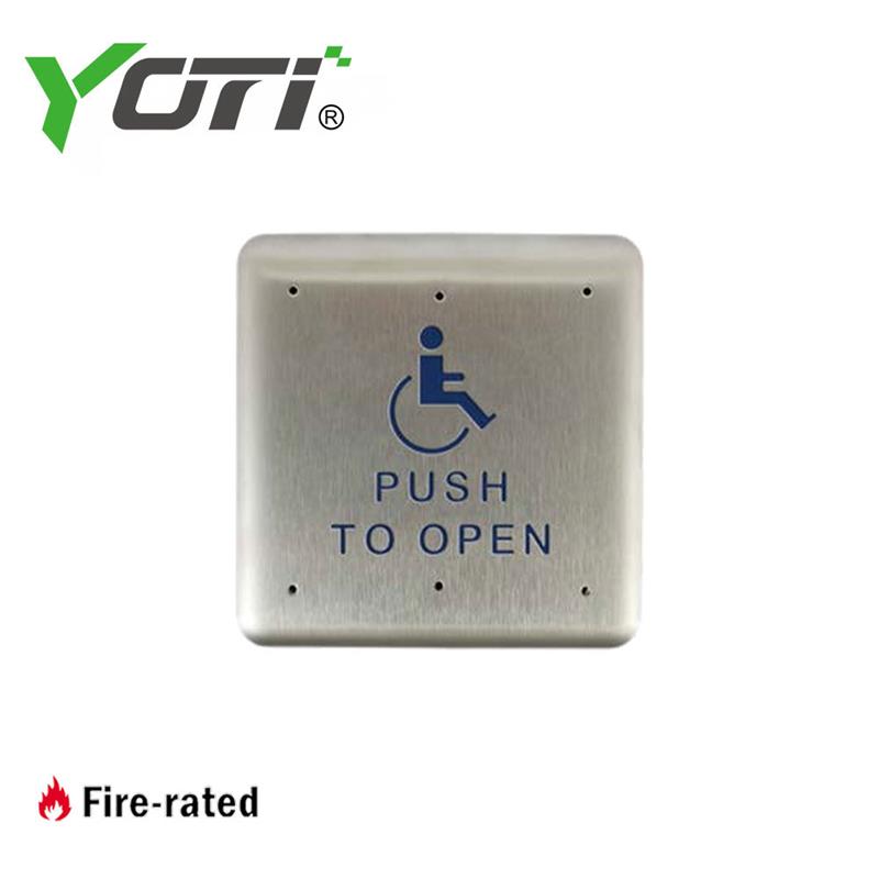 10PBS Push Plate Square Stainless Steel