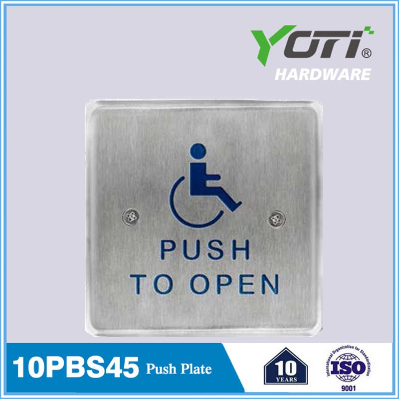 10PBS451 Door Push Plate 4.5 Inch Square Stainless Steel