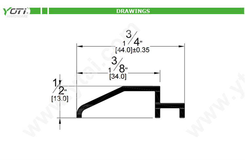 YDT319 Threshold Mill Finish Aluminum