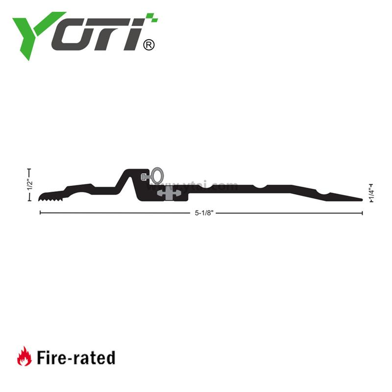 YDT325 Thermal Break Bumper Seal Threshold-Aluminum-Mill Finish 1/2