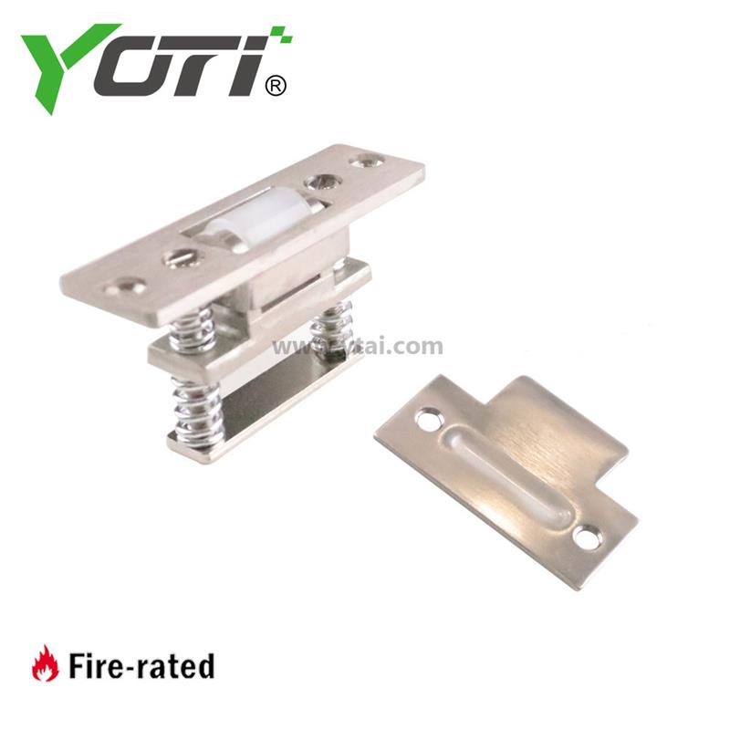 YT266 Brass Satin Nickel Adjustable Door Roller Latch