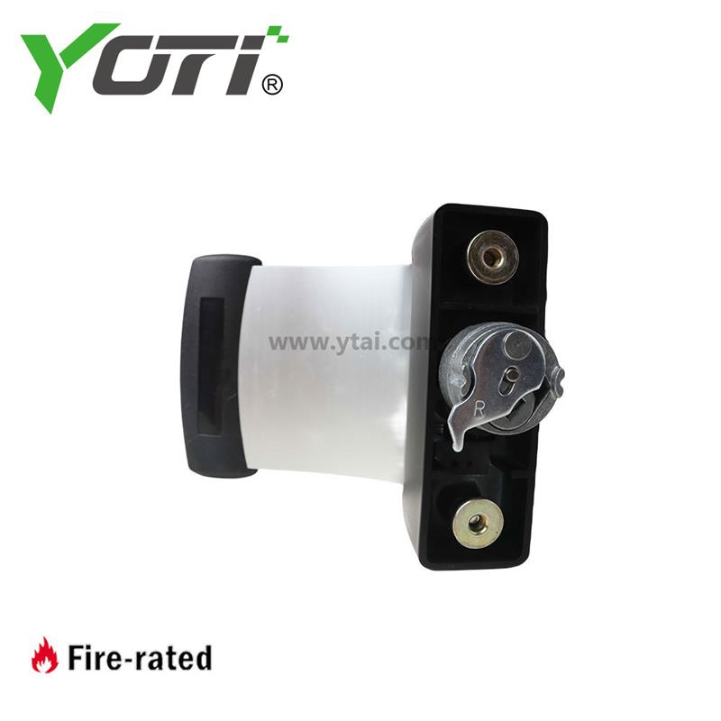 4591 Deadlatch Paddle Handle Curved Dark Bronze Anodized