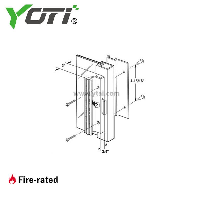 C 1006 Sliding Door Handle With Clamp Latch
