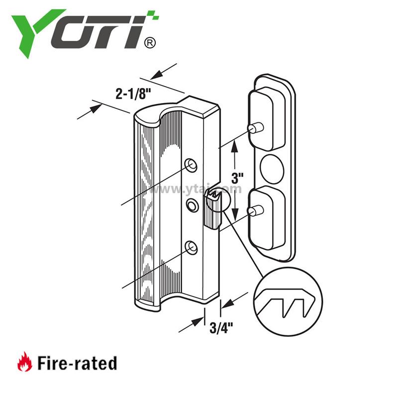 C 1201 Sliding Door Handle For Hotels