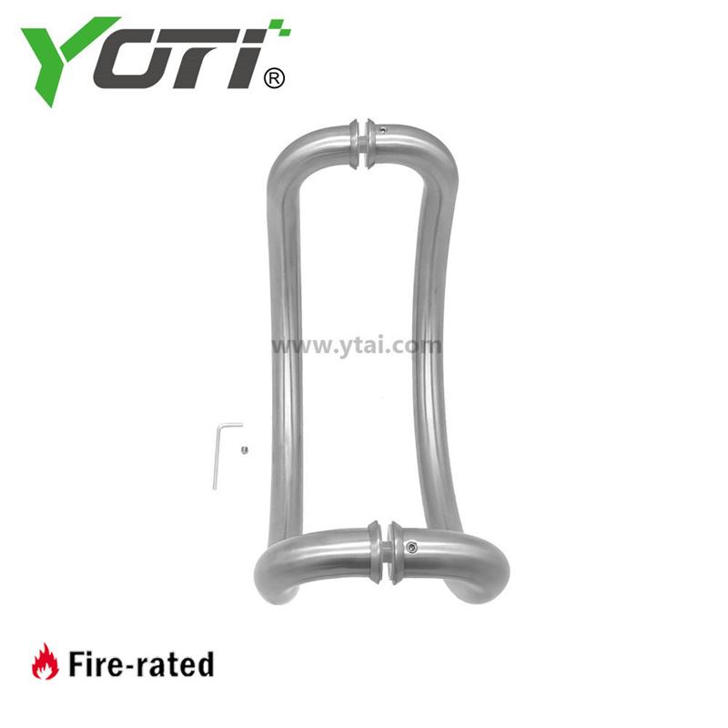 YTCC Pull Handle Glass Mounted Curved for Hotel Application