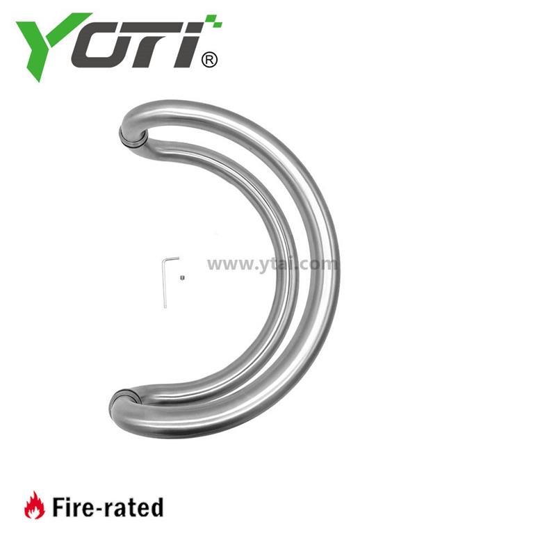 YTCC Pull Handle Glass Mounted Curved for Hotel Application