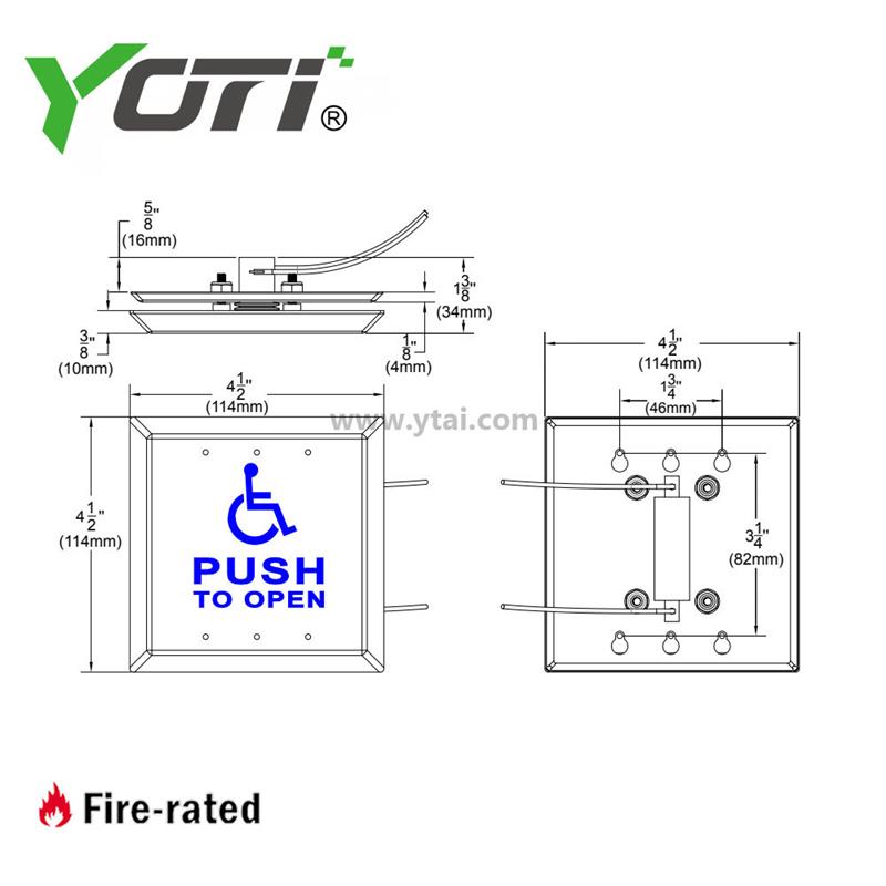 CM-45 Handcap Push Plate ISO9001