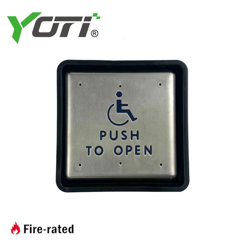 DC10012 Push Plate Automatic Door Switch Push To Open Plate Accessible