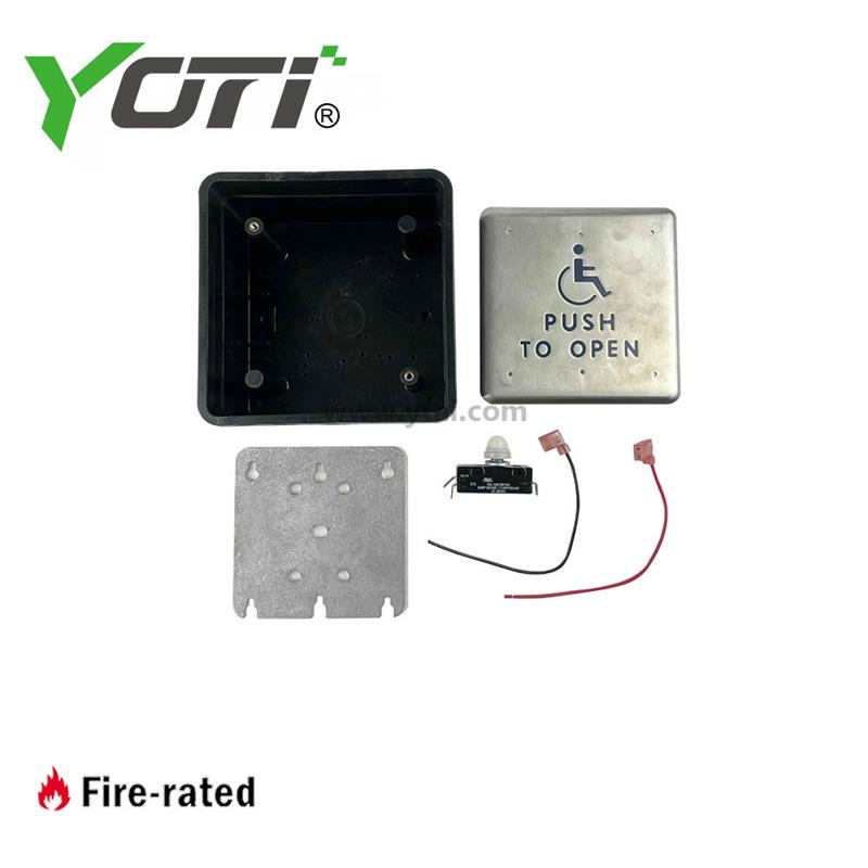 DC10012 Push Plate Automatic Door Switch Push To Open Plate Accessible