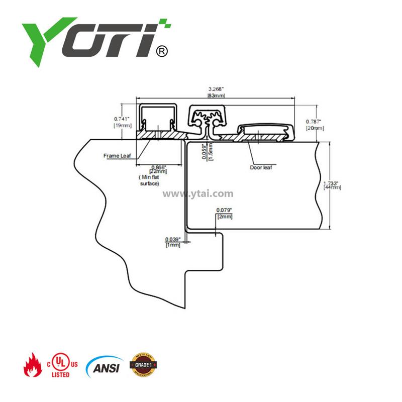 YHG001 Continuous Geared Hinges Full Surface