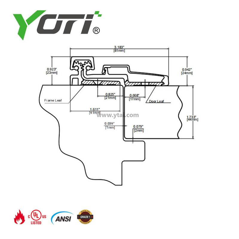 YHG002 ANSI Compliant Geared Hinge For Door Use