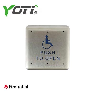 10PBS Push Plate Square Stainless Steel